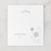 Dandelion Place Card Plaatskaartje (Buitenkant ongevouwen)
