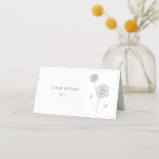 Dandelion Place Card Plaatskaartje