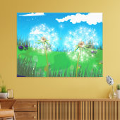 Dandelion Plant Canvas Afdruk (Insitu (Woonkamer))