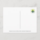 Dandelion Poof with Dew Peaceful Nature Briefkaart (Achterkant)