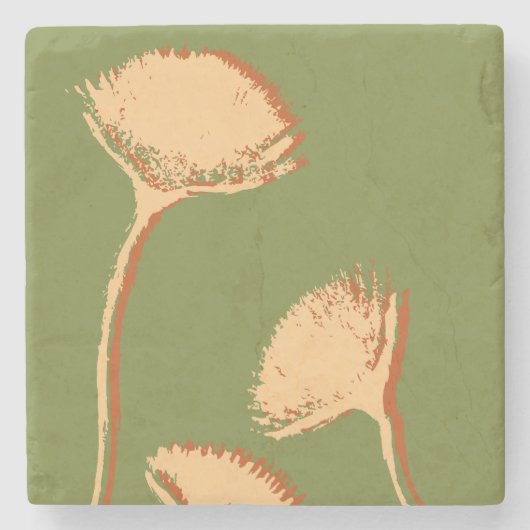 Dandelion Pop Stenen Onderzetter (Voorkant)