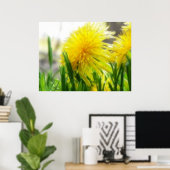 Dandelion Portrait Poster (Thuiskantoor)