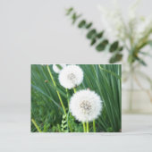 Dandelion Puff Briefkaart (Staand voorkant)
