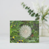 Dandelion Puff Briefkaart (Staand voorkant)