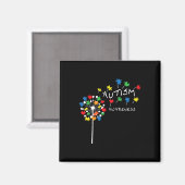 Dandelion Puzzle Piece Cool Autism Awareness Gift Magneet (Voorkant / Achterkant)
