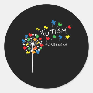 Dandelion Puzzle Piece Cool Autism Awareness Gift Ronde Sticker