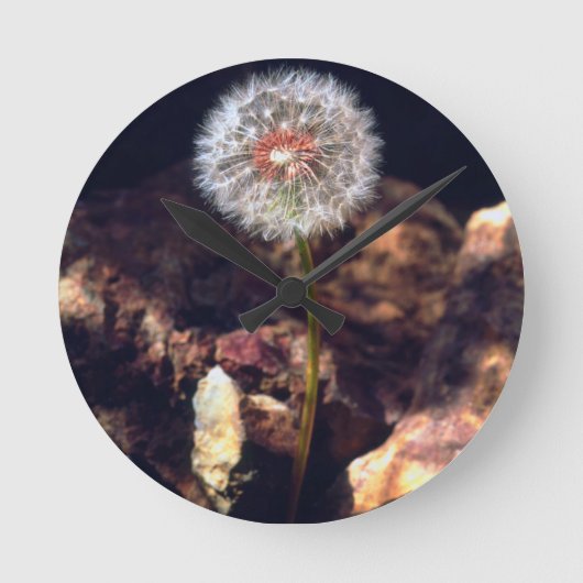 Dandelion Ronde Klok (Voorkant)