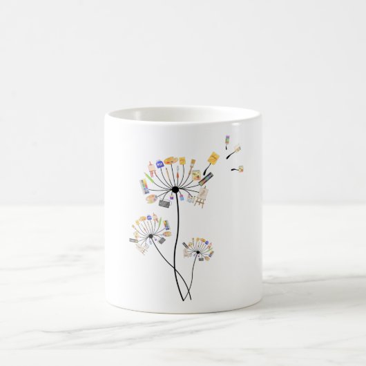 Dandelion-schilderingen voor schilders T Koffiemok (Center)