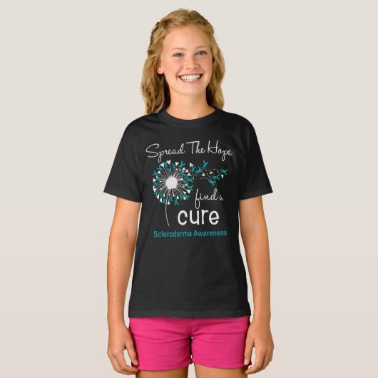 Dandelion Scleroderma Awareness T-shirt (Voorkant volledig)