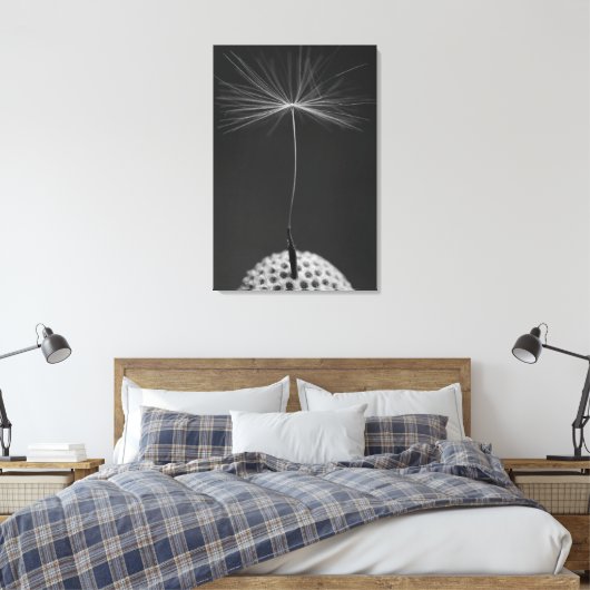 Dandelion Seed Foto op Canvas (Insitu (Slaapkamer))