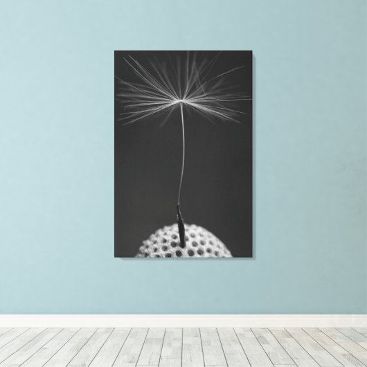 Dandelion Seed Foto op Canvas (Insitu (Houten vloer))