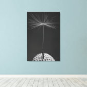 Dandelion Seed Foto op Canvas Afdruk (Insitu (Houten vloer))
