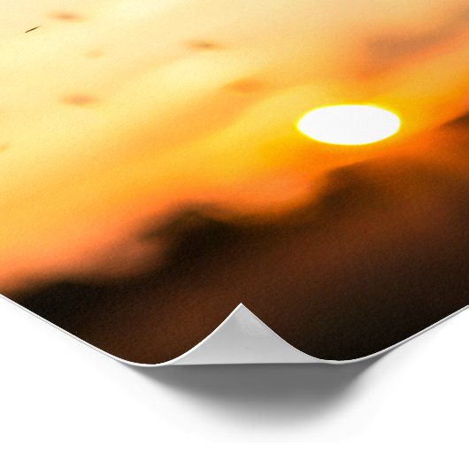 Dandelion seed head blowing poster (Hoek)