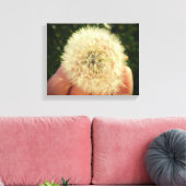 Dandelion Seed Head Canvas maken een wens (Insitu (Woonkamer))