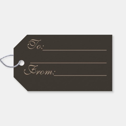 Dandelion Seed Head in Brown Tones Cadeaulabel (Achterkant Horizontaal)