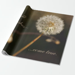 Dandelion Seed Head in Brown Tones Cadeaupapier
