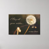 Dandelion Seed Head in Brown Tones Canvas Afdruk (Voorkant)