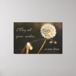 Dandelion Seed Head in Brown Tones Canvas Afdruk