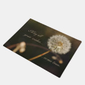 Dandelion Seed Head in Brown Tones Car Deurmat (Schuin)