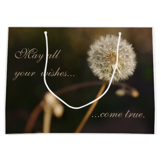 Dandelion Seed Head in Brown Tones Groot Cadeauzakje (Voorkant)