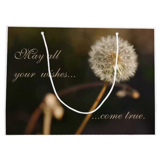 Dandelion Seed Head in Brown Tones Groot Cadeauzakje (Achterkant)