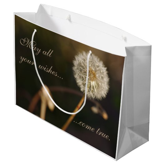 Dandelion Seed Head in Brown Tones Groot Cadeauzakje (Achterkant Gekanteld)