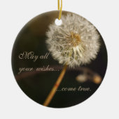 Dandelion Seed Head in Brown Tones Keramisch Ornament (Voorkant)