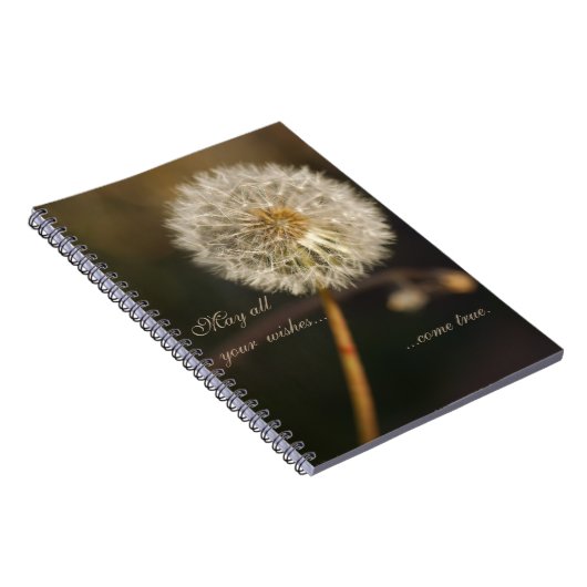 Dandelion Seed Head in Brown Tones Notitieboek (Rechterzijde)