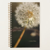 Dandelion Seed Head in Brown Tones Planner (Voorkant)