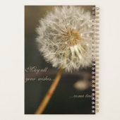 Dandelion Seed Head in Brown Tones Planner (Achterkant)