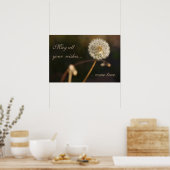 Dandelion Seed Head in Brown Tones Poster (Keuken)