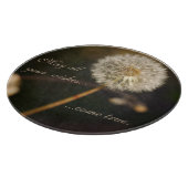 Dandelion Seed Head in Brown Tones Snijplank (Hoek)