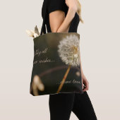 Dandelion Seed Head in Brown Tones Tote Bag (Dichtbij)