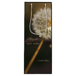 Dandelion Seed Head in Brown Tones Wijn Cadeautas