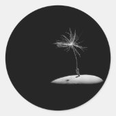 Dandelion Seed Head Ronde Sticker (Voorkant)