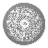 Dandelion Seed Maak een visbak Keramische Knop (Voorkant)