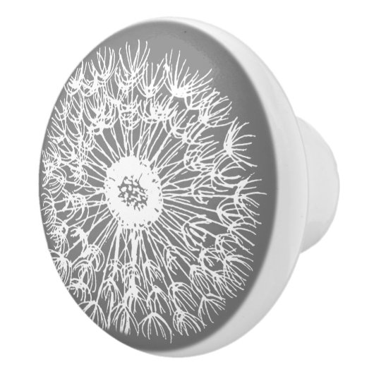 Dandelion Seed Maak een visbak Keramische Knop (Rechts)