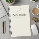 Dandelion Seed Rustic Botanical Business Logo Planner<br><div class="desc">Omarm een vleugje natuur met deze paardenbloemzaad rustieke botanische gepersonaliseerde planner. Ideaal voor vrouwen die houden van natuurlijke en elegante design, deze planner combineert rustieke charme met praktische functionaliteit. De delicate paardenbloem zaadkunstwerken en botanische elementen voegen een serene touch toe aan uw dagelijkse organisatie. Personaliseer het met uw zakelijke logo...</div>