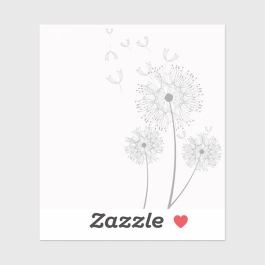 Dandelion Seeds Bgloing Sticker (Vel)