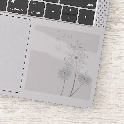 Dandelion Seeds Bgloing Sticker (Detail)