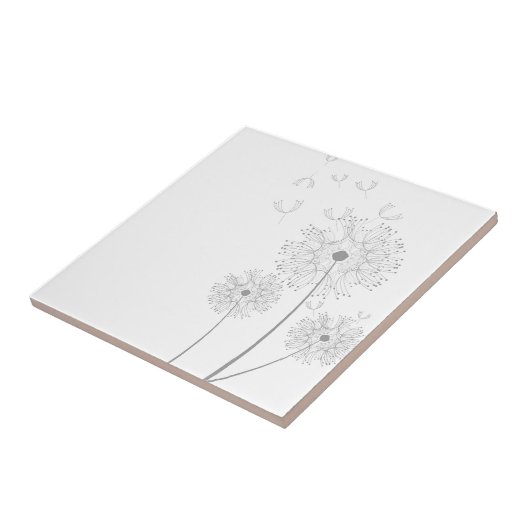 Dandelion Seeds Bgloing Tegeltje (Zijkant)