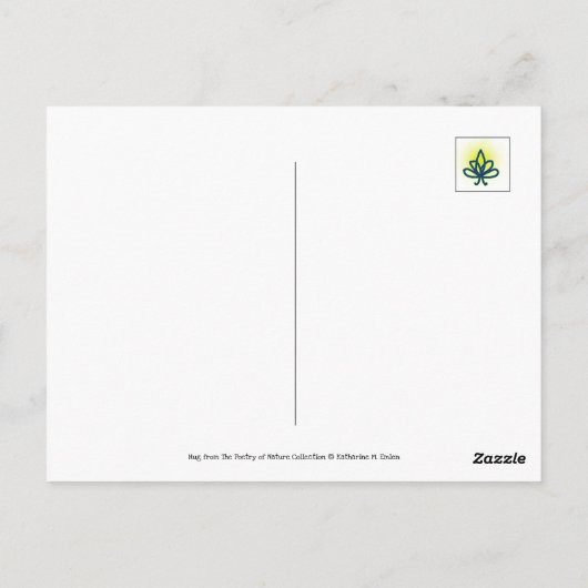 Dandelion Seeds Embrace Sensual Nature Briefkaart (Achterkant)