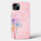 Dandelion Seeds en Muzieknoten Case-Mate iPhone Case (Achterkant)