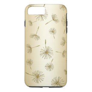 Dandelion Seeds Gold Fairy Glitter Wish Flower iPhone 8/7 Plus Hoesje