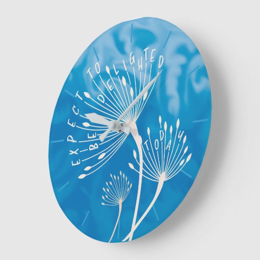 Dandelion Seeds Inspirerend positief Grote Klok (Hoek)