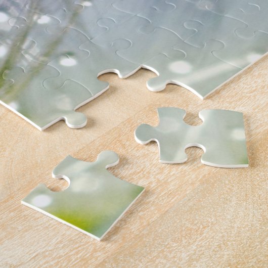 Dandelion Seeds met dew Droplets Legpuzzel (Zijkant)