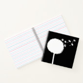 Dandelion Seeds Notitieboek Black en White (Binnen)