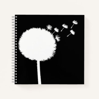 Dandelion Seeds Notitieboek Black en White