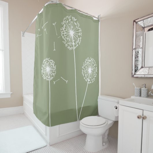 Dandelion Shower Curtain Douchegordijn (In situ)