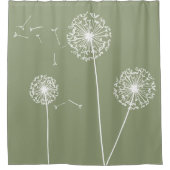 Dandelion Shower Curtain Douchegordijn (Voorkant)